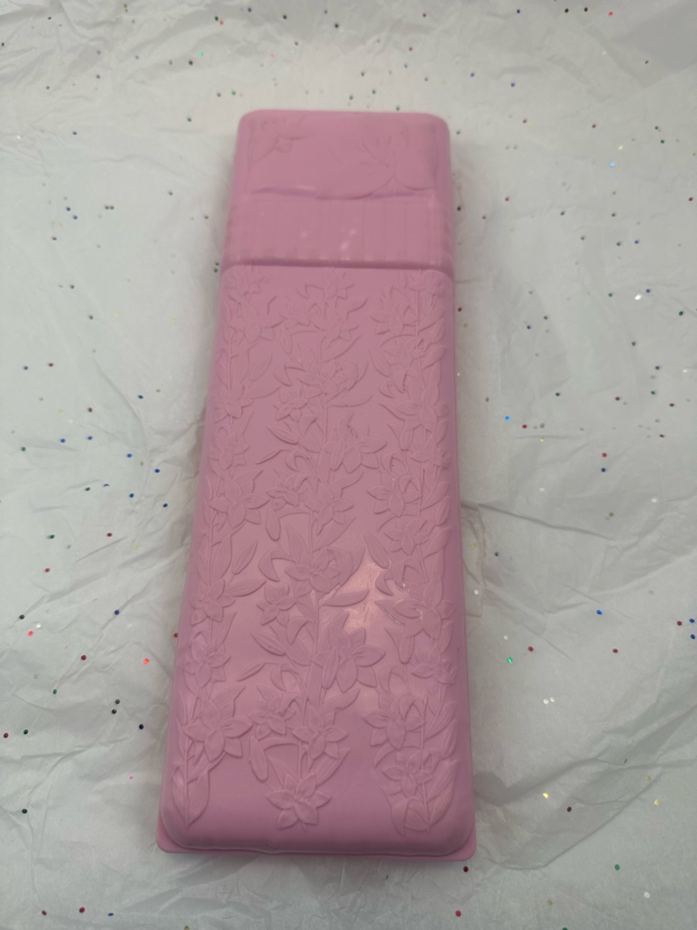 Pink Floral Embossed REPLACEMENT bed 2021 Barbie Dream house - Picture 2 of 4